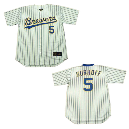 Baseball BJ Surhoff Milwaukee Brewers 5 Jersey