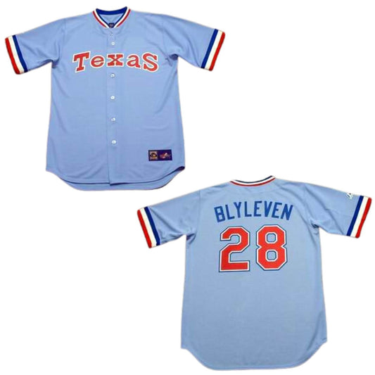 Baseball Bert Blyleven Texas Rangers 28 Jersey