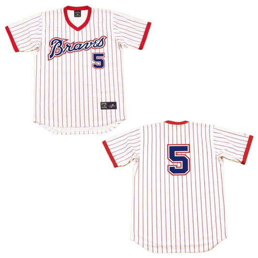 Baseball Bob Horner Atlanta Braves 5 Jersey