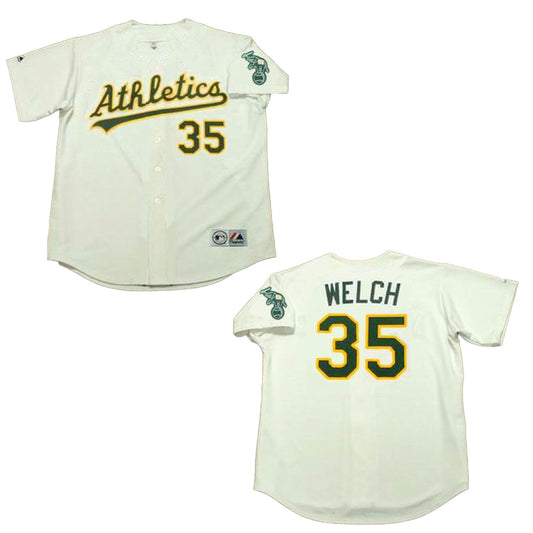 Baseball Bob Welch Oakland Athletics 35 Jersey