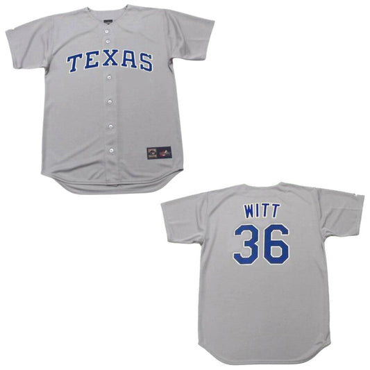 Baseball Bob Witt Texas Rangers 36 Jersey