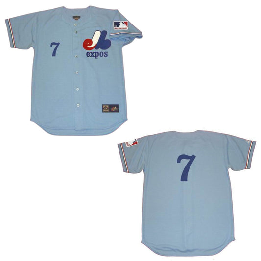 Baseball Bobby Wine Montreal Expos 7 Jersey