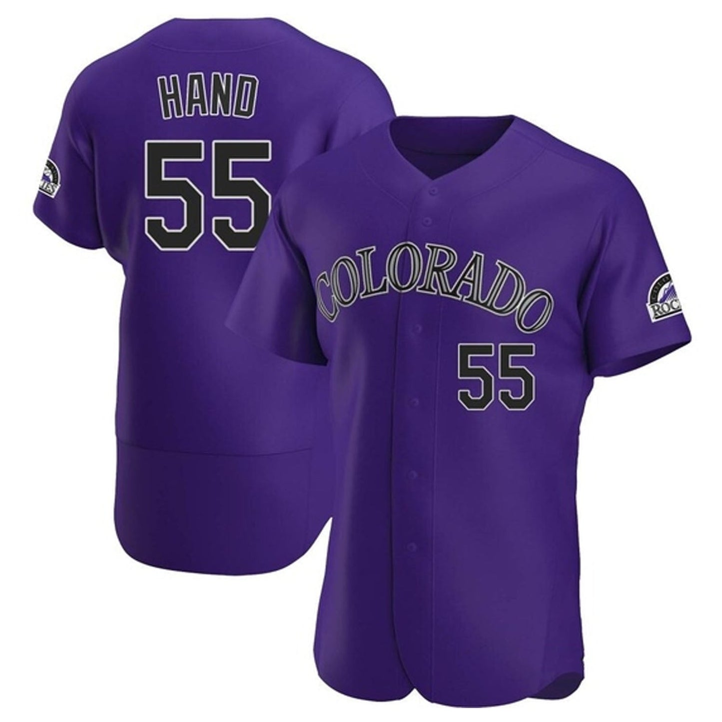 Baseball Brad Hand Colorado Rockies 55 Jersey