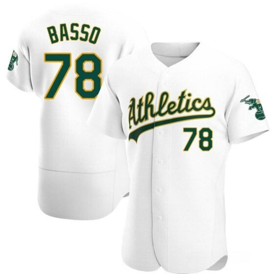Baseball Brady Basso Oakland Atheltics 78 Jersey