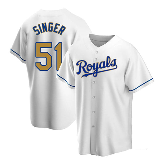 Baseball Brady Singer Kansas City Royals 51 Jersey