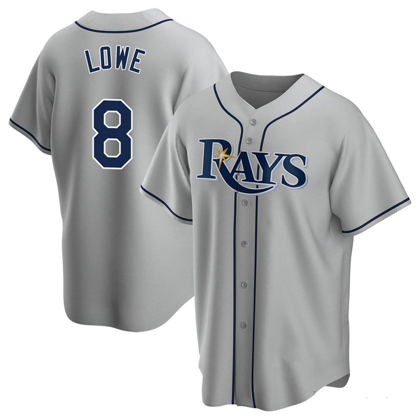 Baseball Brandon Lowe Tampa Bay Rays 8 Jersey