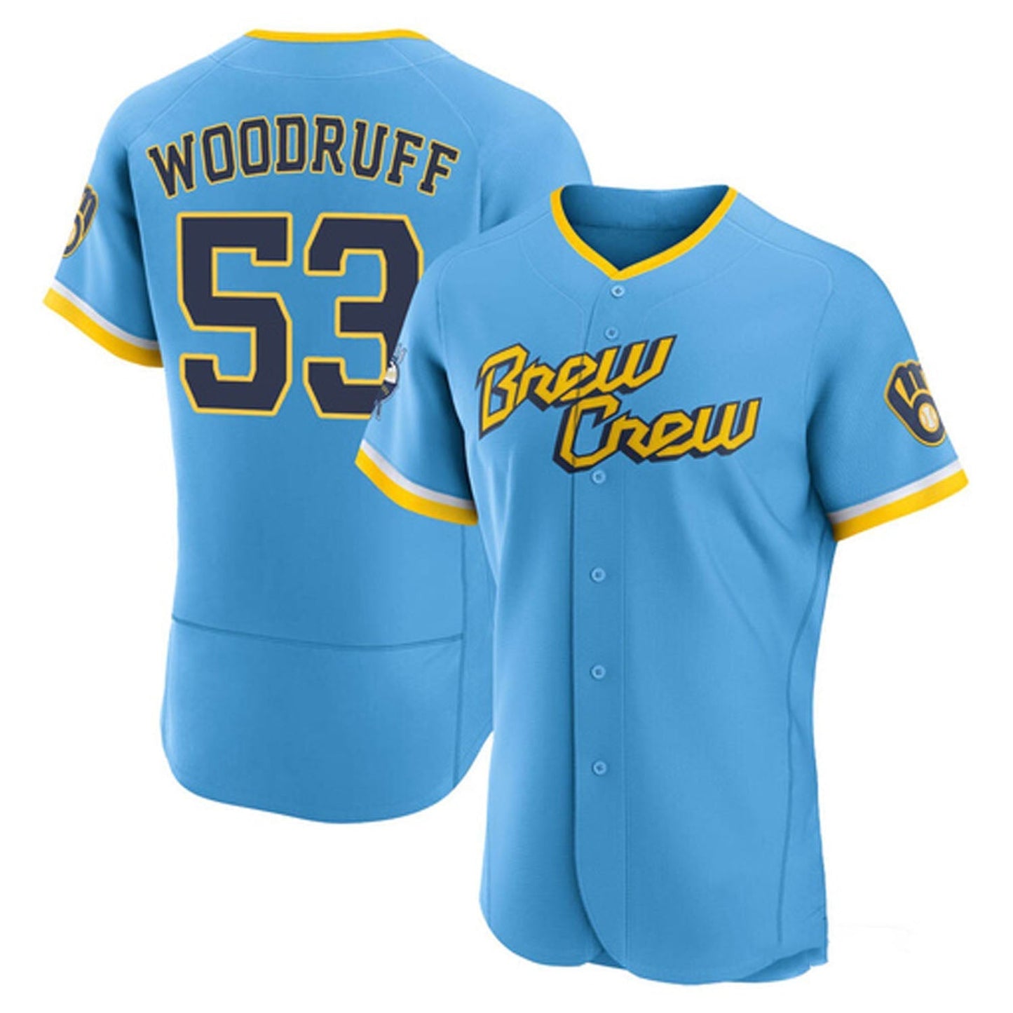Baseball Brandon Woodruff Milwaukee Brewers 53 Jersey