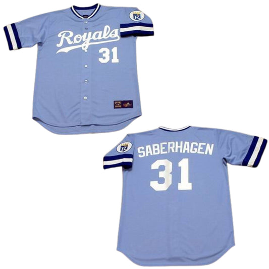 Baseball Bret Saberhagen Kansas City Royals 31 Jersey