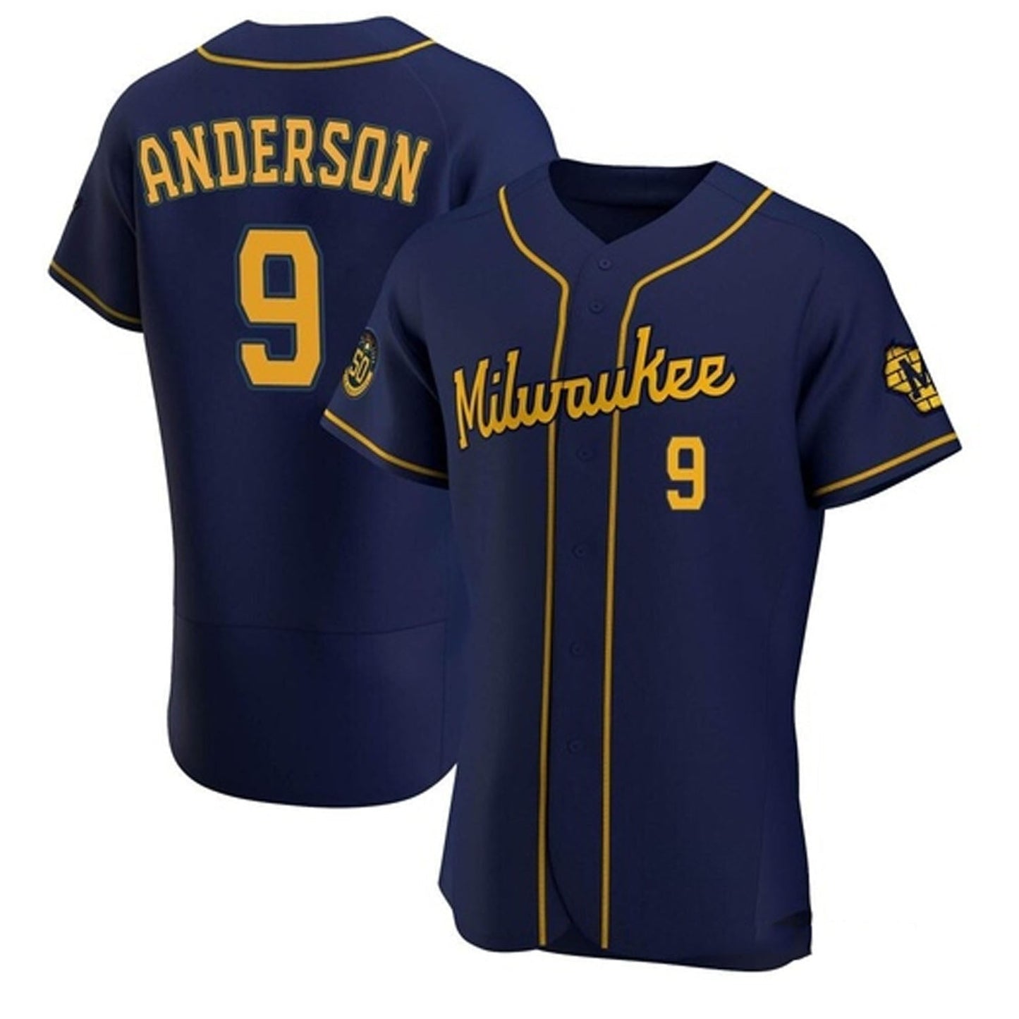 Baseball Brian Anderson Milwaukee Brewers 9 Jersey