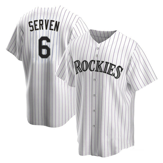 Baseball Brian Serven Colorado Rockies 6 Jersey