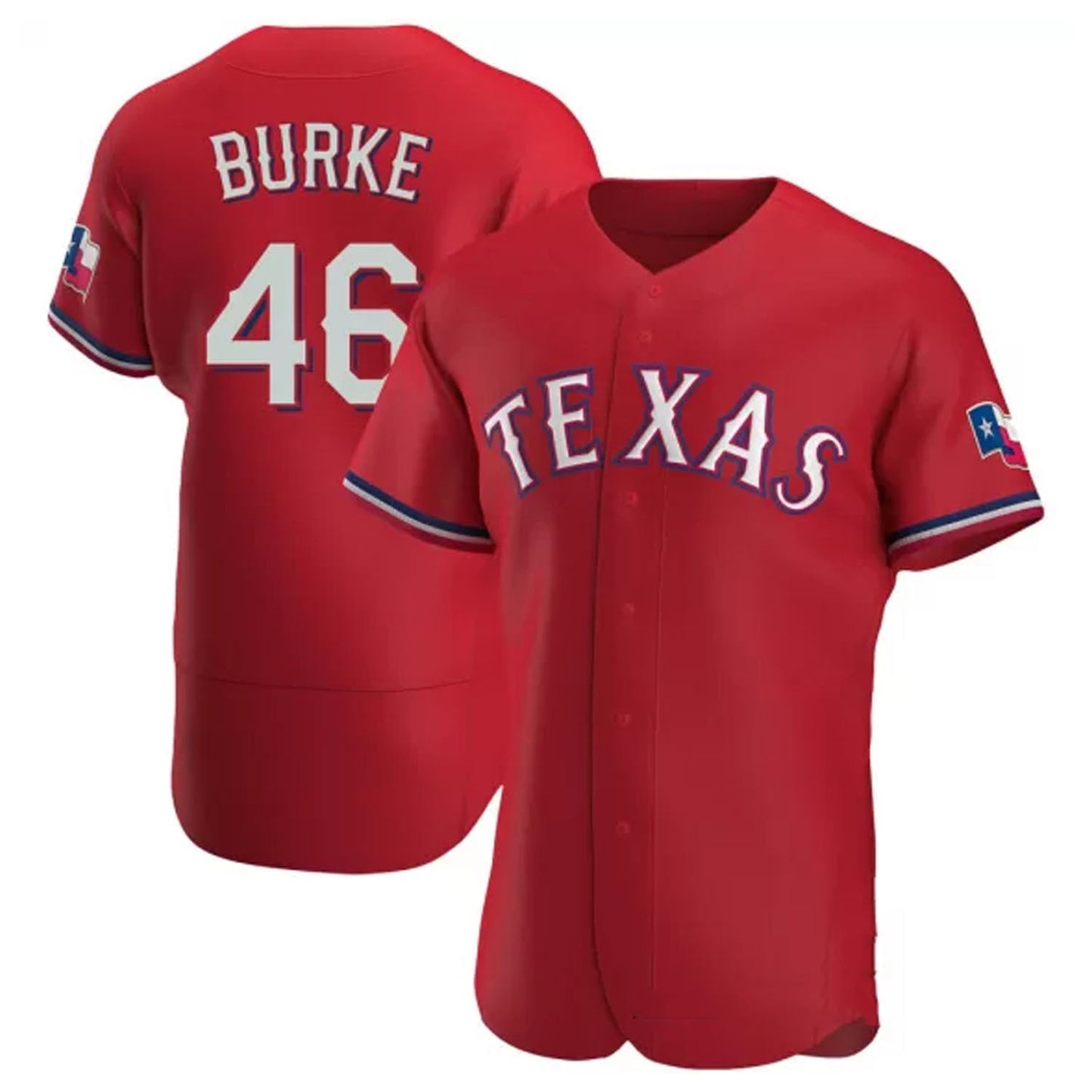 Baseball Brock Burke Texas Rangers 46 Jersey
