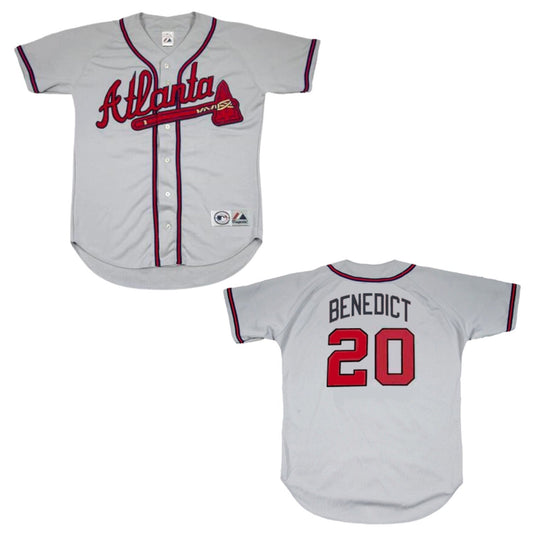 Baseball Bruce Benedict Atlanta Braves 20 Jersey