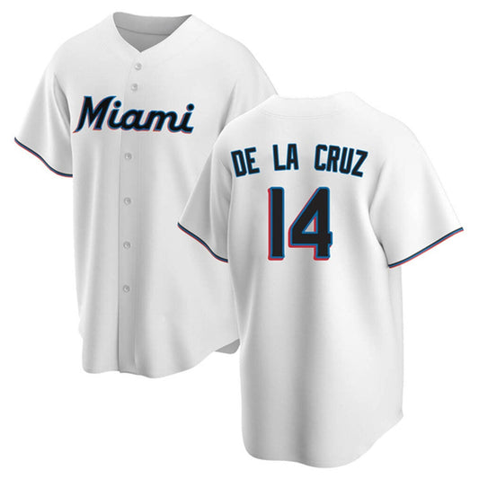 Baseball Bryan De La Cruz Miami Marlins 14 Jersey