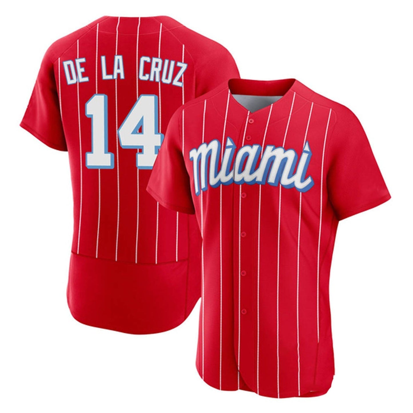 Baseball Bryan De La Cruz Miami Marlins 14 Jersey