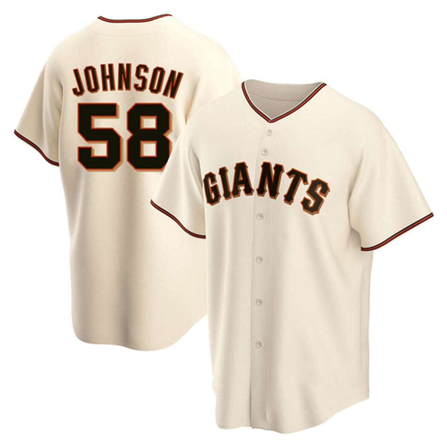 Baseball Bryce Johnson San Francisco Giants 58 Jersey