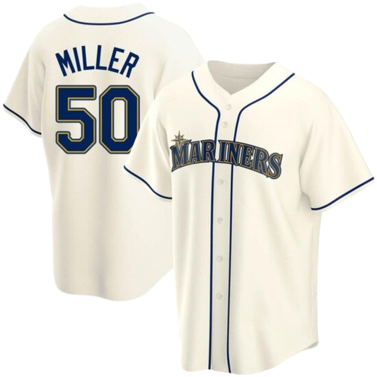Baseball Bryce Miller Seattle Mariners 50 Jersey