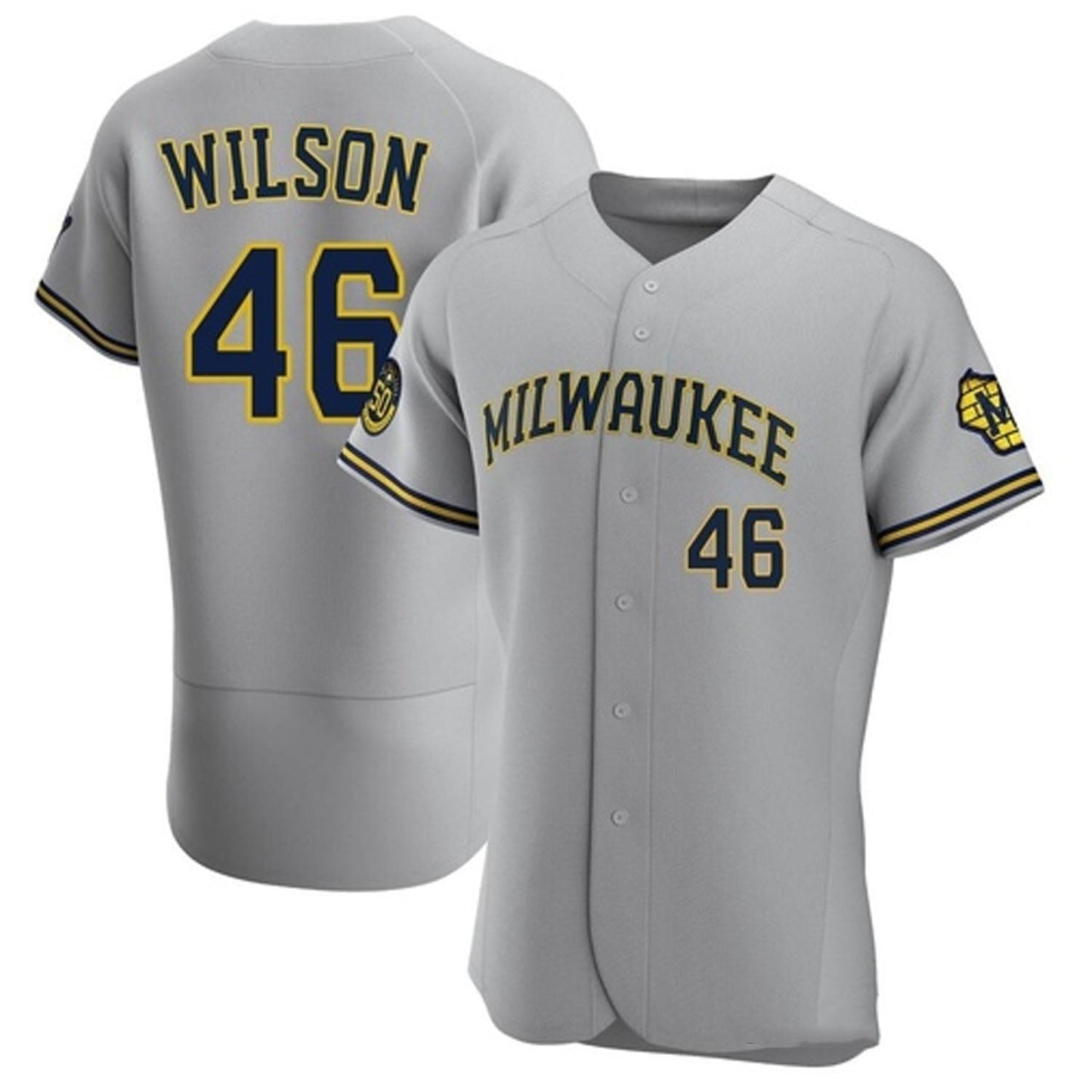 Baseball Bryse Wilson Milwaukee Brewers 46 Jersey