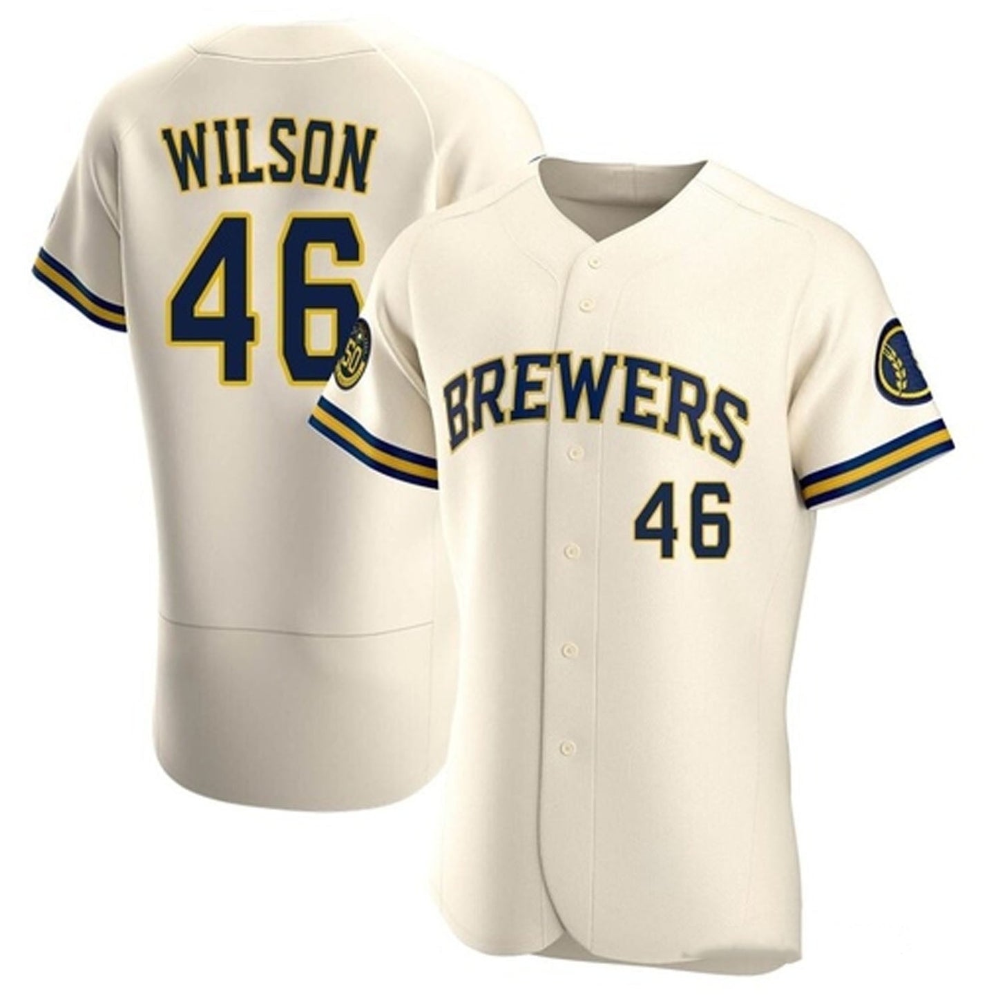 Baseball Bryse Wilson Milwaukee Brewers 46 Jersey