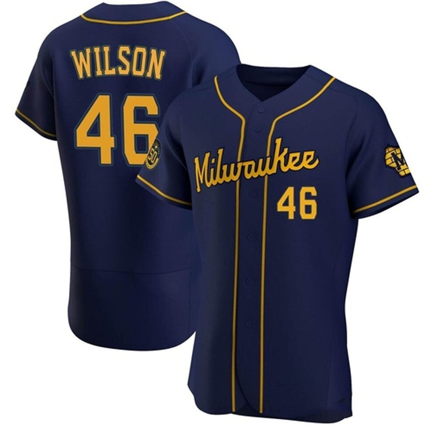 Baseball Bryse Wilson Milwaukee Brewers 46 Jersey