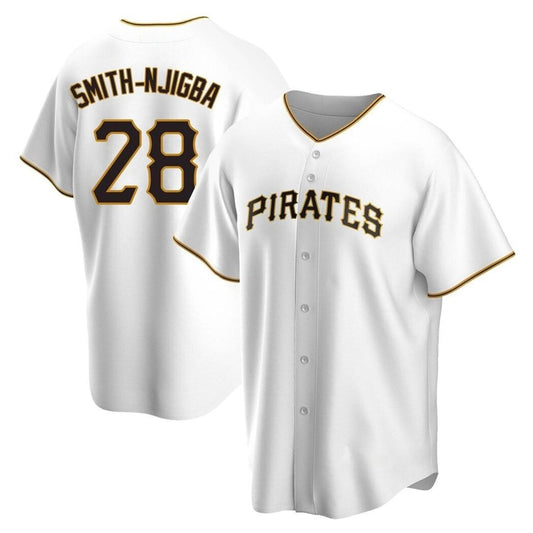 Baseball Canaan Smith-Njigba Pittsburgh Pirates 28 Jersey