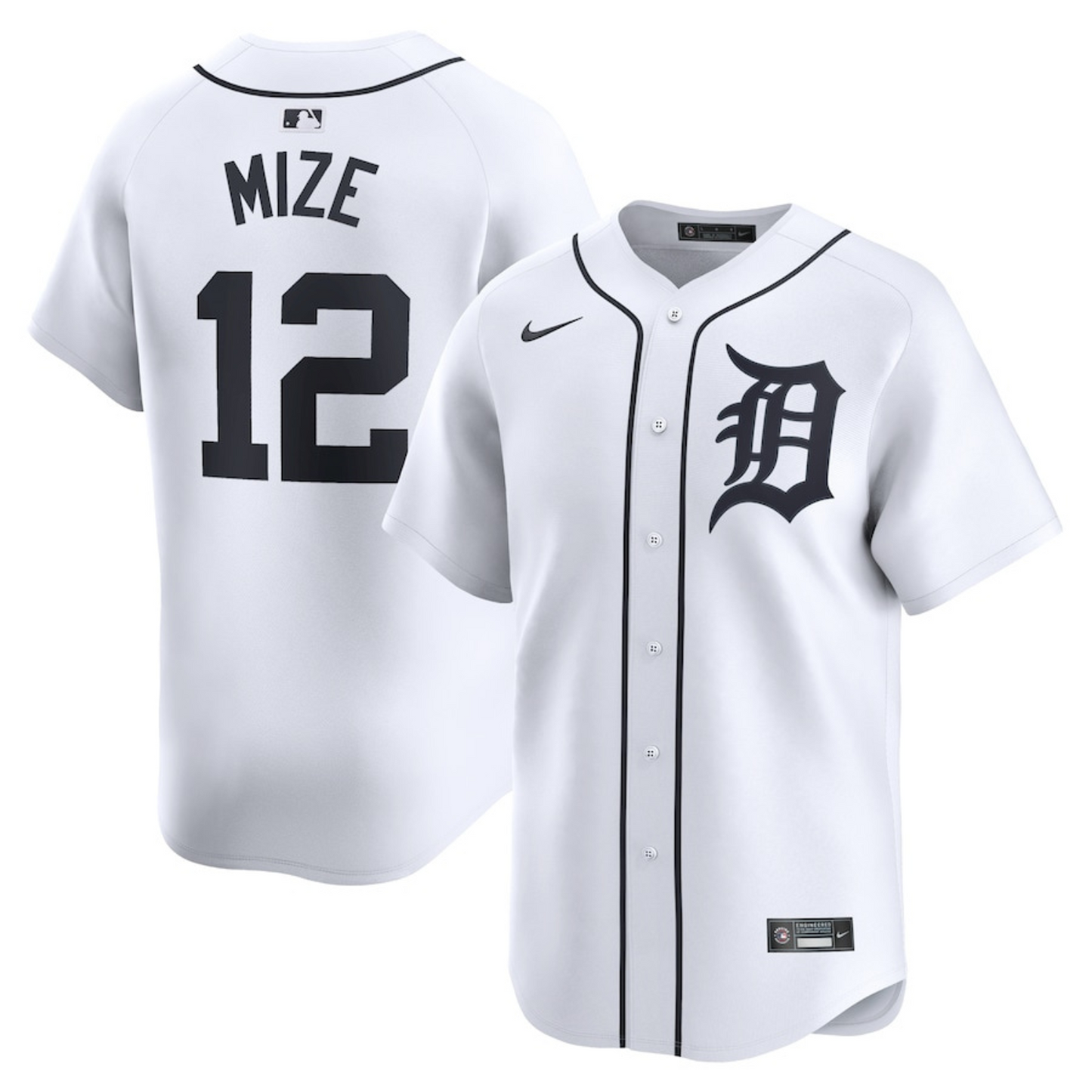 Baseball Casey Mize Detroit Tigers 12 Jersey