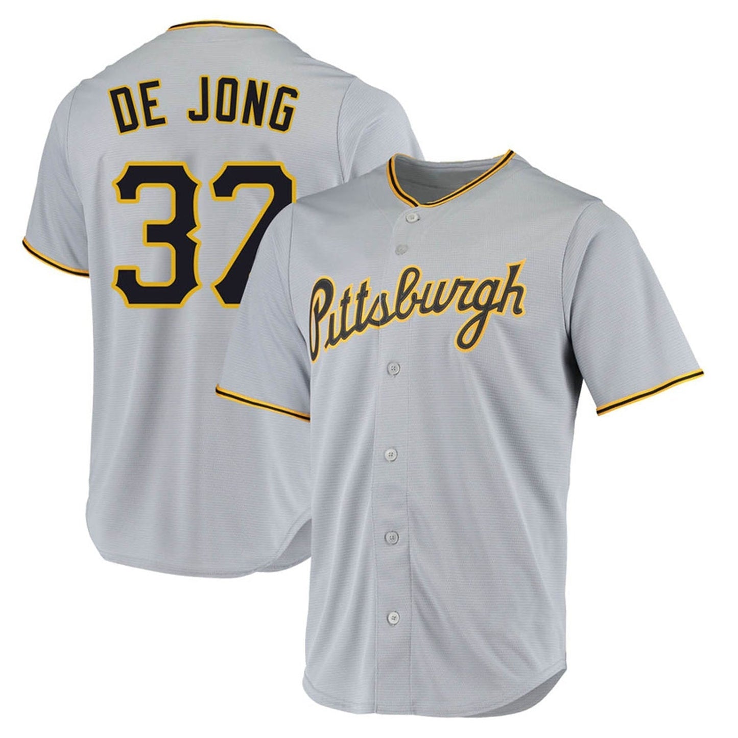 Baseball Chase De Jong Pittsburgh Pirates 37 Jersey