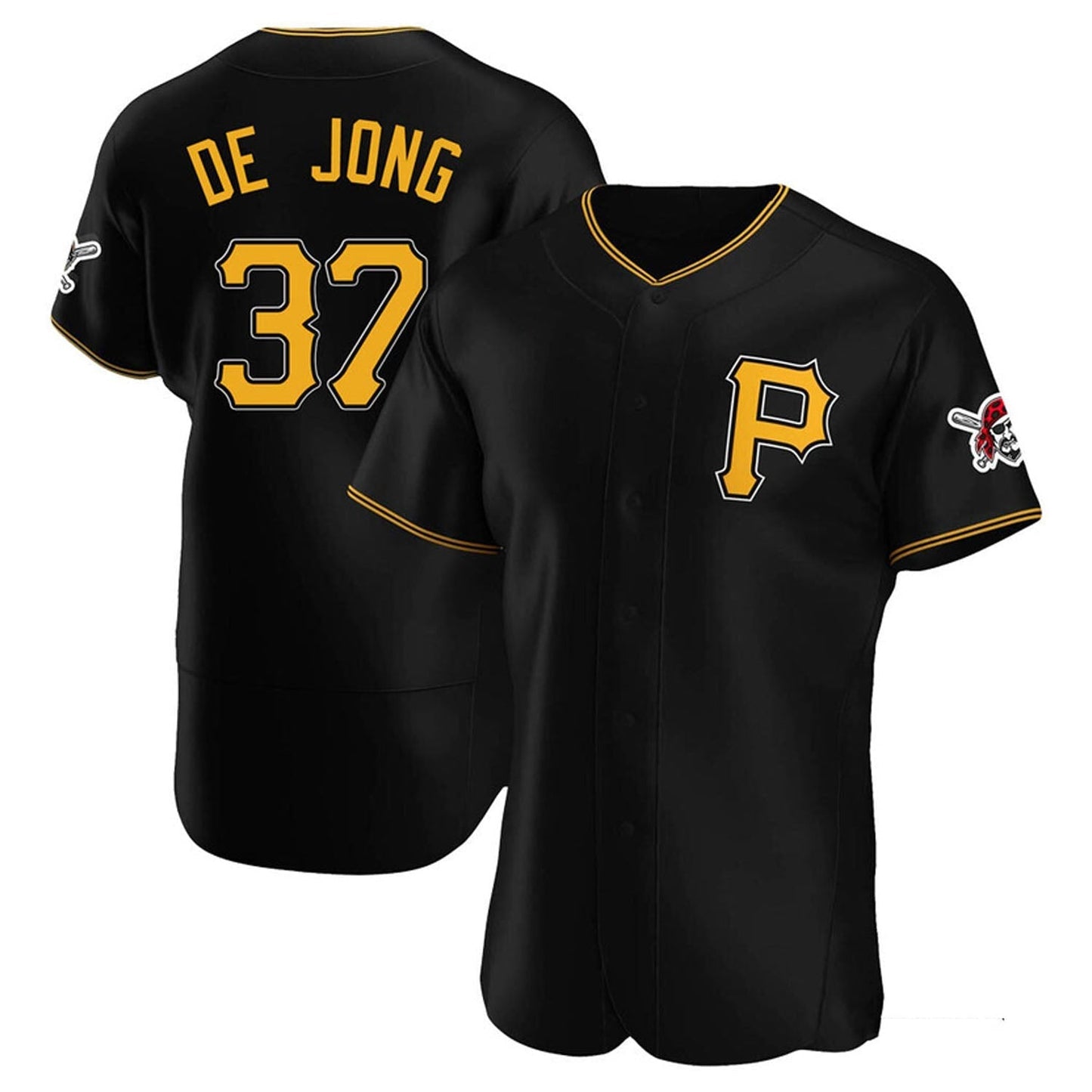 Baseball Chase De Jong Pittsburgh Pirates 37 Jersey