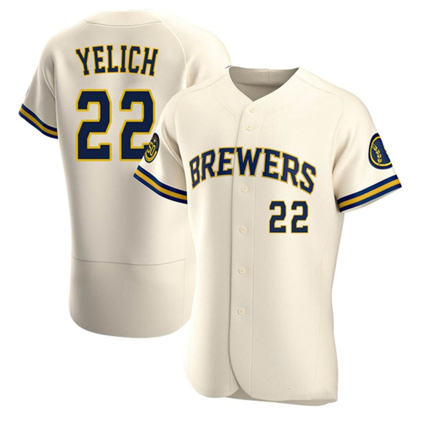 Baseball Christian Yelich Milwaukee Brewers 22 Jersey