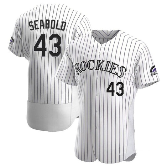 Baseball Connor Seabold Colorado Rockies 43 Jersey