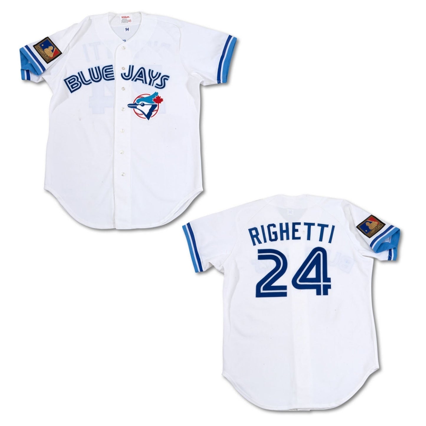 Baseball Dave Righetti Toronto Blue Jays 24 Jersey