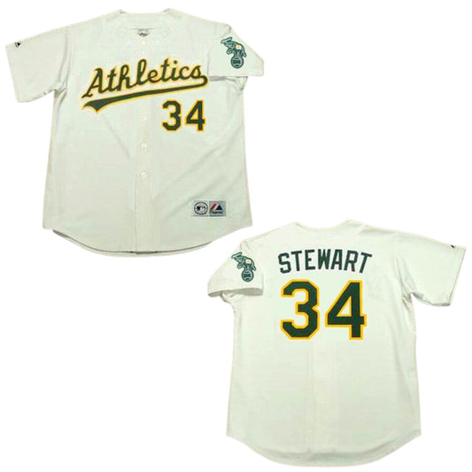 Baseball Dave Stewart Oakland Athletics 34 Jersey