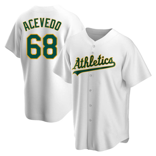 Baseball Domingo Acevedo Oakland Athletics 68 Jersey