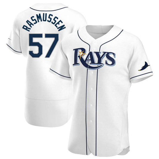 Baseball Drew Rasmussen Tampa Bay Rays 57 Jersey