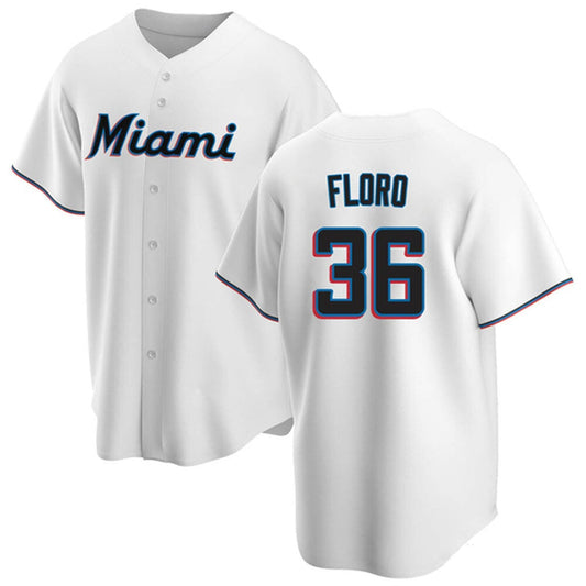 Baseball Dylan Floro Miami Marlins 36 Jersey