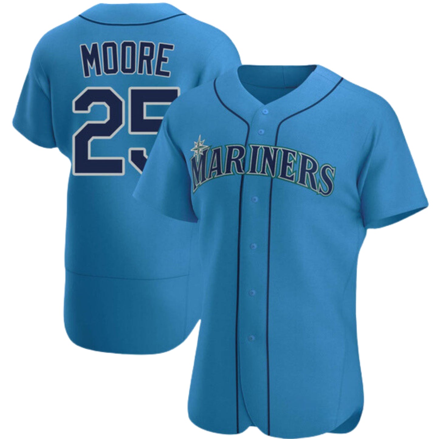 Baseball  Dylan Moore Seattle Mariners 25 Jersey