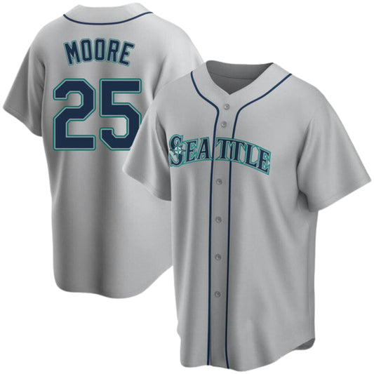 Baseball  Dylan Moore Seattle Mariners 25 Jersey