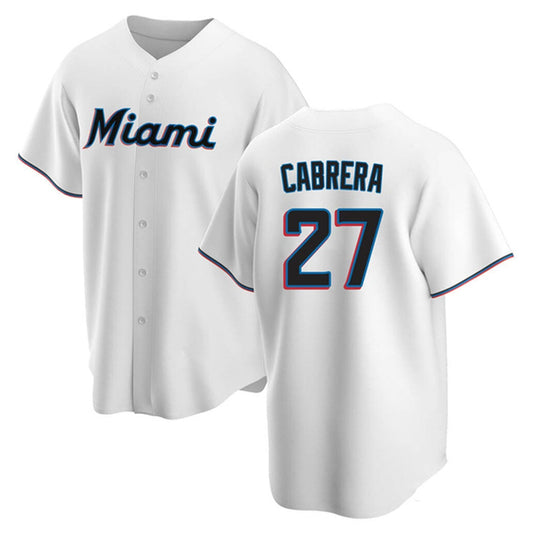 Baseball Edward Cabrera Miami Marlins 27 Jersey