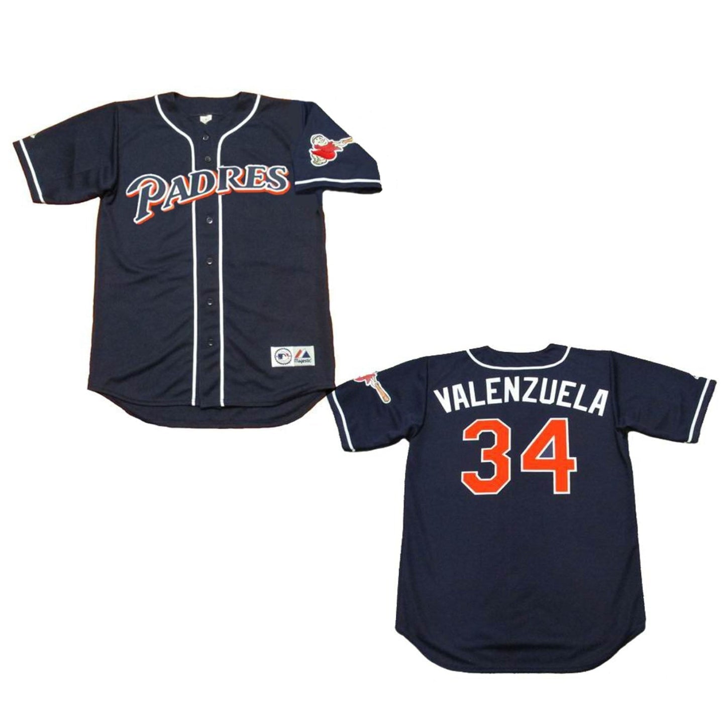 Baseball Fernando Valenzuela San Diego Padres 34 Jersey