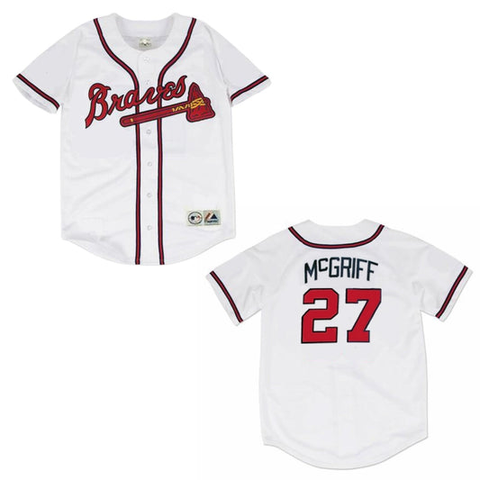Baseball Fred Mcgriff Atlanta Braves 27 Jersey