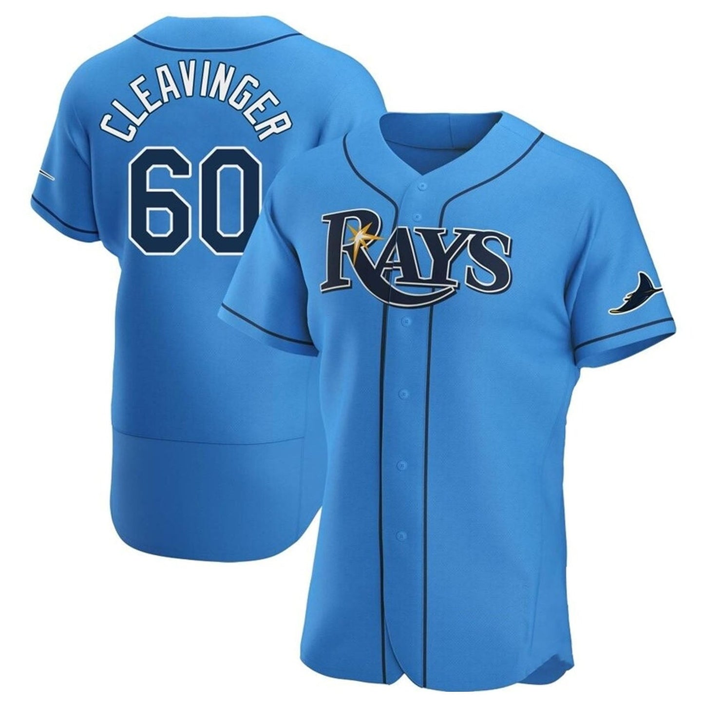 Baseball Garrett Cleavinger Tampa Bay Rays 60 Jersey