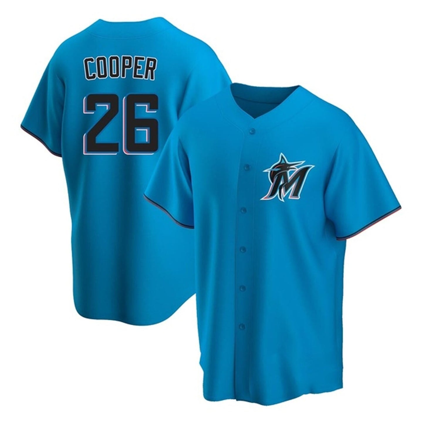 Baseball Garrett Cooper Miami Marlins 26 Jersey