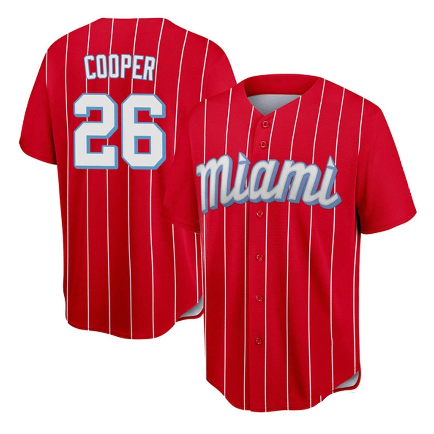 Baseball Garrett Cooper Miami Marlins 26 Jersey