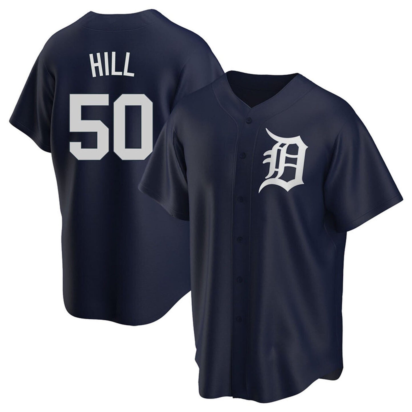 Baseball Garrett Hill Detroit Tigers 50 Jersey