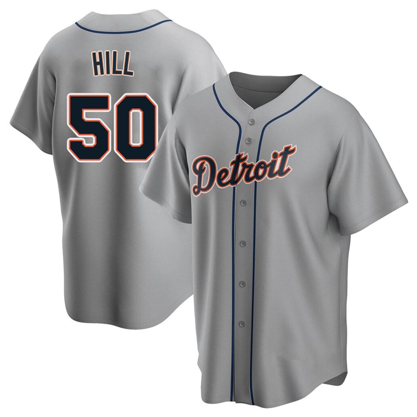 Baseball Garrett Hill Detroit Tigers 50 Jersey