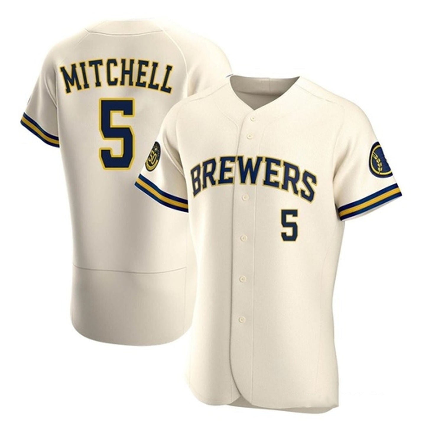 Baseball Garrett Mitchell Milwaukee Brewers 5 Jersey