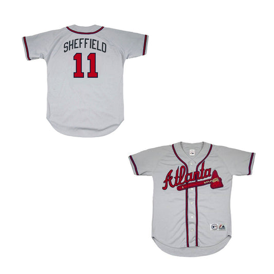 Baseball Gary Sheffield Atlanta Braves 11 Jersey