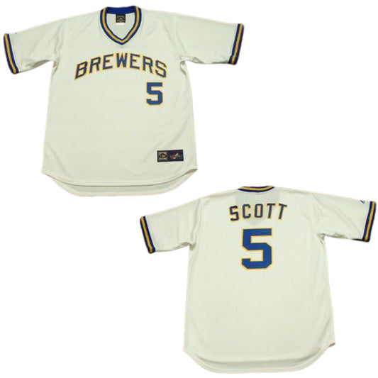 Baseball George Scott Milwaukee Brewers 5 Jersey