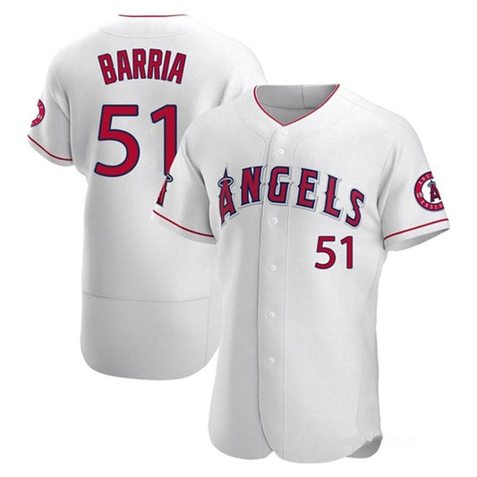 Baseball Jaime Barria Los Angeles Angels 51 Jersey
