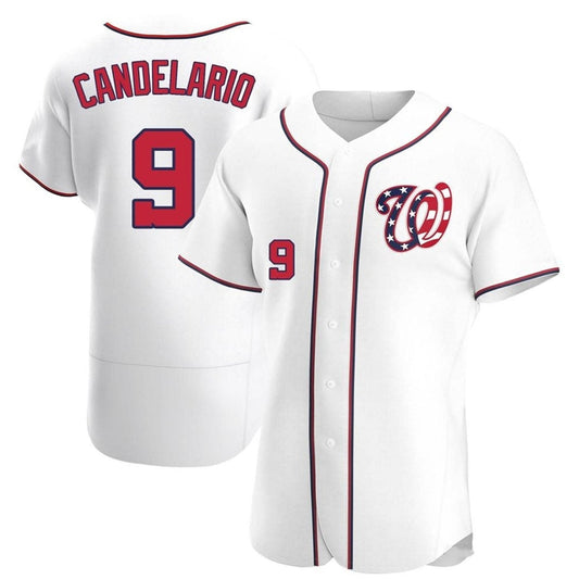 Baseball Jeimer Candelario Washington Nationals 9 Jersey