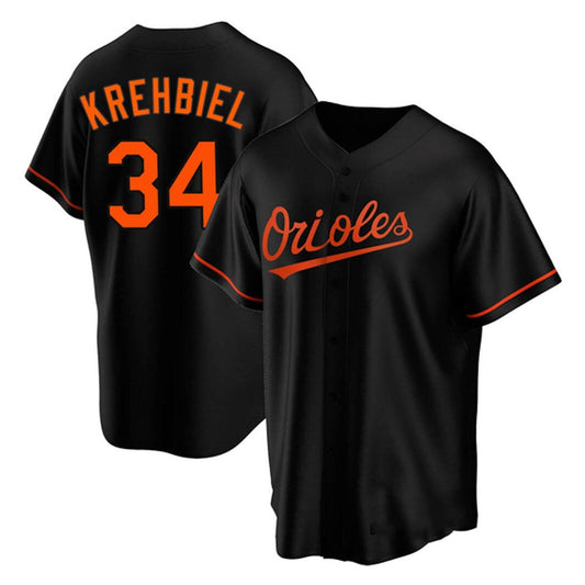 Baseball Joey Krehbiel Baltimore Orioles 34 Jersey